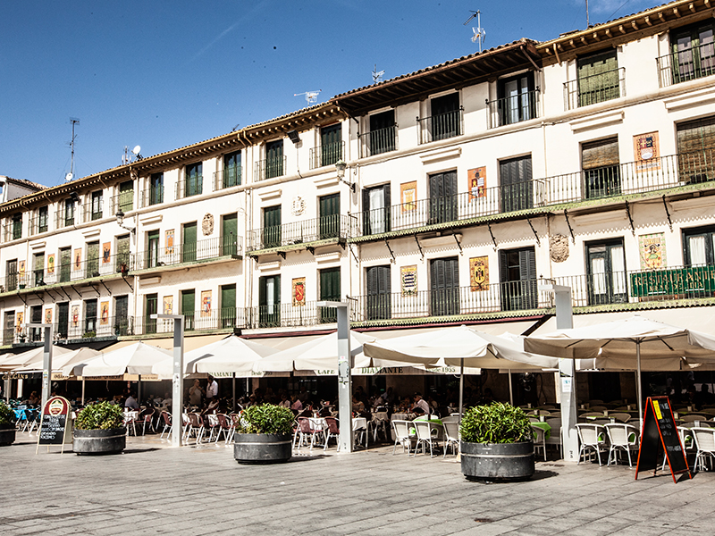 Plaza de la constitución en Tudela